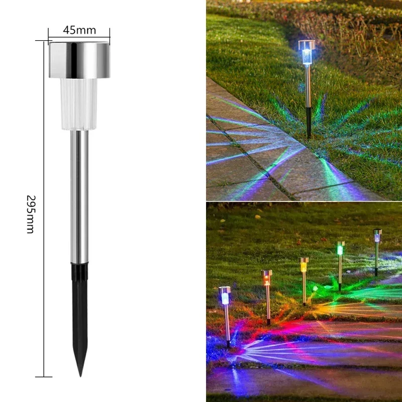 Luces solares para exteriores, lámpara de jardín con energía Solar, camino de paisaje impermeable al aire libre para Patio, césped, Patio, planta decorativa: Azul / 31-40 W