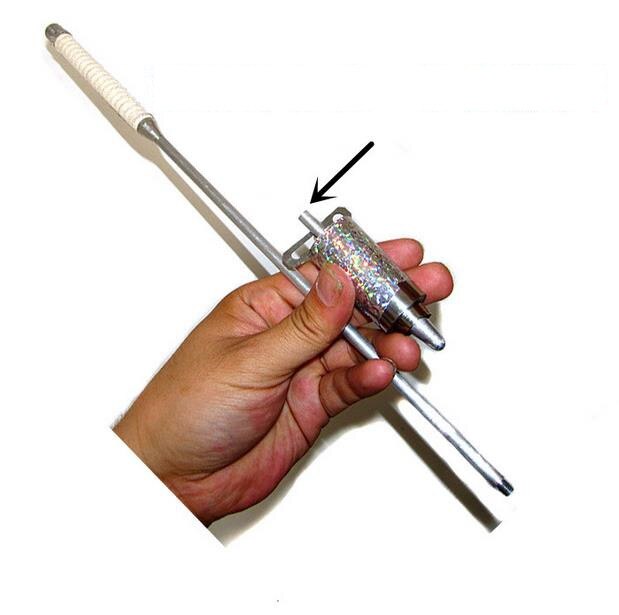 Top Stage Fire Fakkel Te Verschijnen Cane (7 Kleur Voor Keuze) Torch En Verschijnen Stok, magia Rekwisieten, Illusie, Trucs Fun