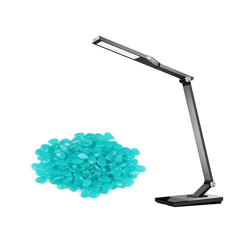 Nhbr -400 stuks glow in the dark kiezelstenen voor binnen- en buitenpaden, tuinoprit, grote zak, aangedreven door licht en zonne-energie