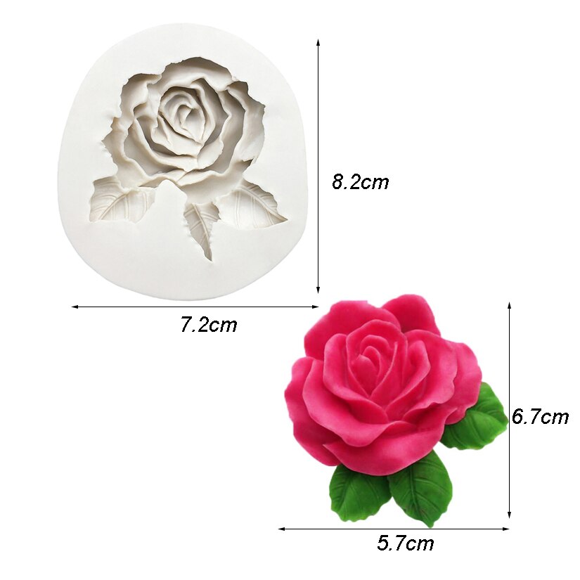 Rose Peony Siliconen Cake Bakvorm Sugarcraft Chocolade Cupcake Fondant Cake Decorating Gereedschap