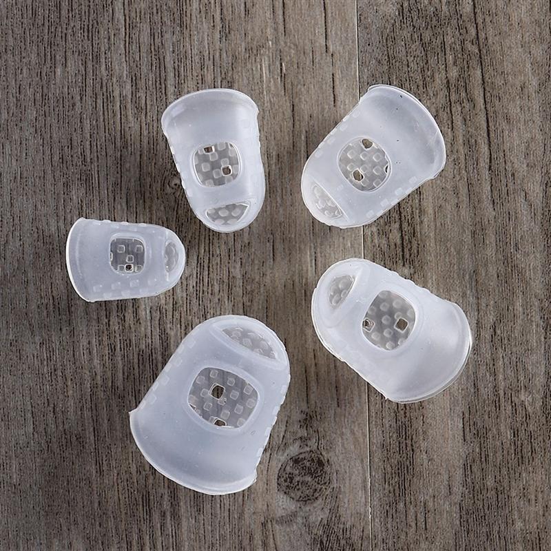 15/25 stk gitar fingertuppbeskyttere silikon fingerbeskyttelse gitar finger deksel for ukulele elektrisk gitar 5 størrelser