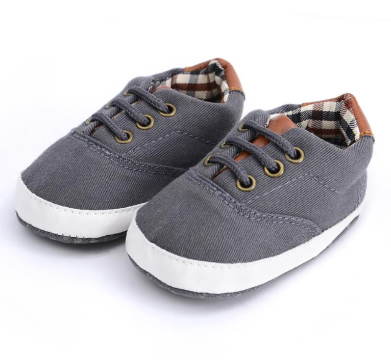 Emmababy nyfödd bebis pojkar flickor spjälsäng canvas skor småbarn barn promenad sneakers 0 ~ 18m: C / 0-6 månader