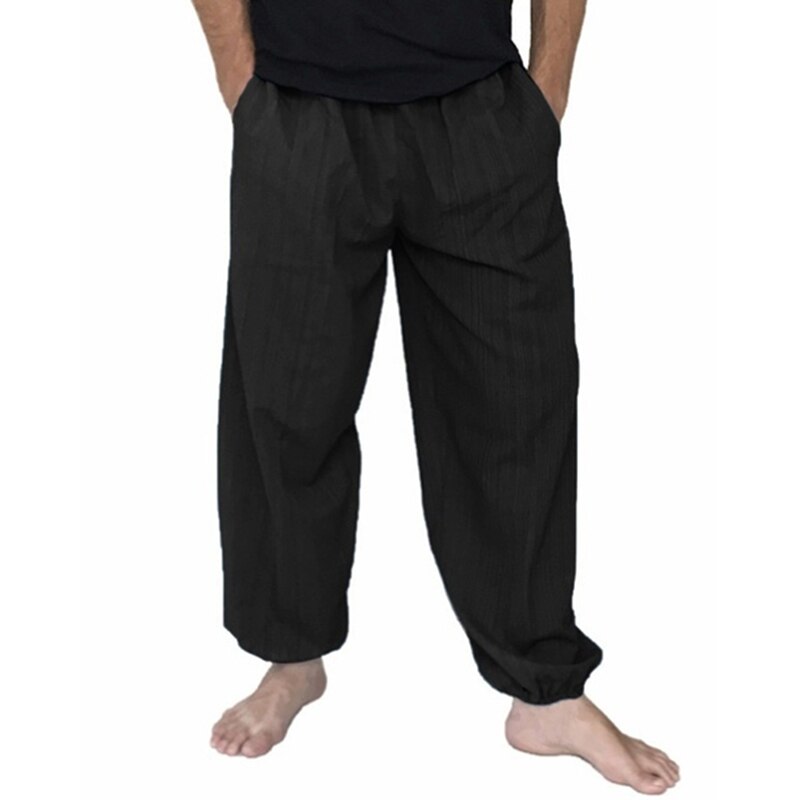 Miesten haaremihousut kesäiset roikkuvat puuvillahousut miesten housut plus kokoiset housut housut miesten lenkkeilijät jalkahousut