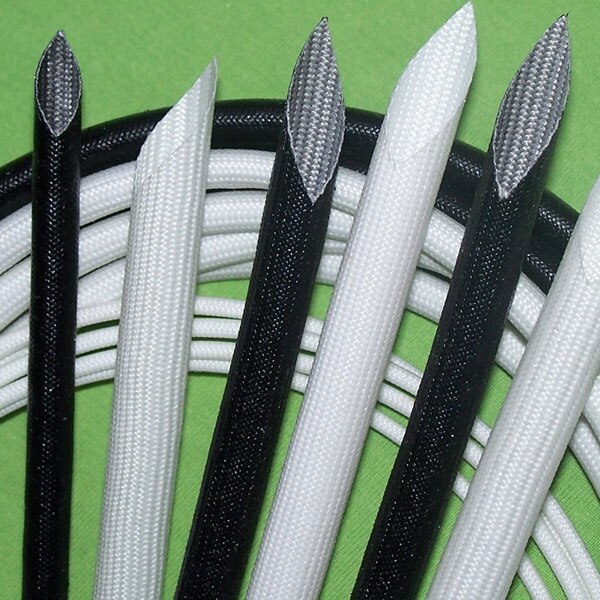 Gaine en Fiber de verre tressée | De 3mm, câble de fil de verre de haute tension 200 Deg.C 1200V résistant à la flamme