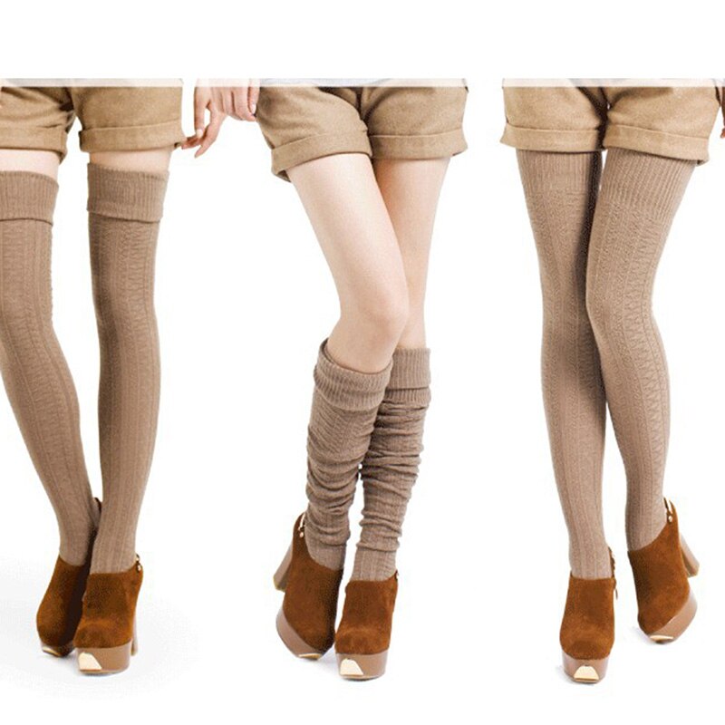 #39 für damen, lange wintersocken im harajuku-stil, knielange socken, warme, einfarbige freizeitsocken für damen