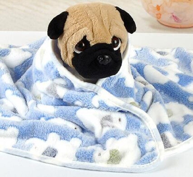 Pet Blanket Winter Dog Cat Bed Mat Foot Print Warm Sleeping Mattress Dogs Cats Coral Fleece Warm blanket Pet Supplies