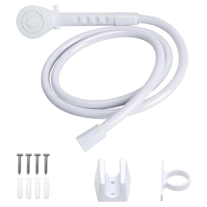 M12k- husbilsduschbyte med slang och styrring, icke-metalliskt handhållet duschmunstycke och duschhållarset: Default Title