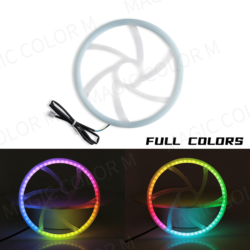 18 in 1 auto omgevingslicht 64 kleuren acrylstrips 110 cm 90 cm 75 cm 35 cm 20 cm volledige kleuren RGB auto-interieur Bluetooth app-bediening: green