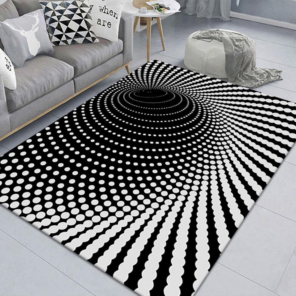 3D Clown Trap Visual Carpet Sewer Manhole Cover Horror Rug Home Carpet Living Room Bedroom Floor Mat Halloween Decoration