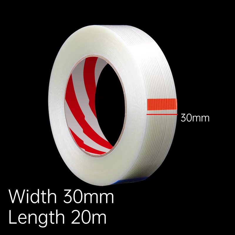 Adhesivo de fibra de vidrio, cinta reforzada fuerte, adhesivo resistente a altas temperaturas, cinta aislante sin rastro de alta viscosidad: Champán