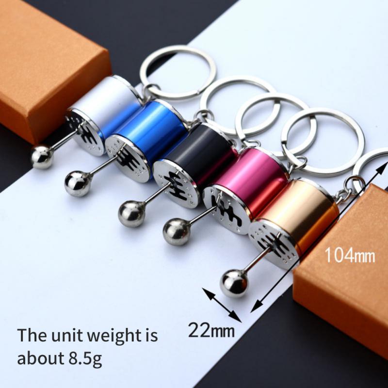 Car Gear Box Keychain for Men Women Imitation 6 Speed Manual Car-styling keyring Gear Knob Shift Gearbox Stick Souvenir