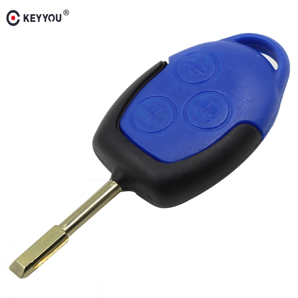 Keyyou Vervanging 3 Knoppen Transit Connect Set Afstandsbediening Autosleutel Shell Voor Ford Transit Blue Key Case Styling Cover
