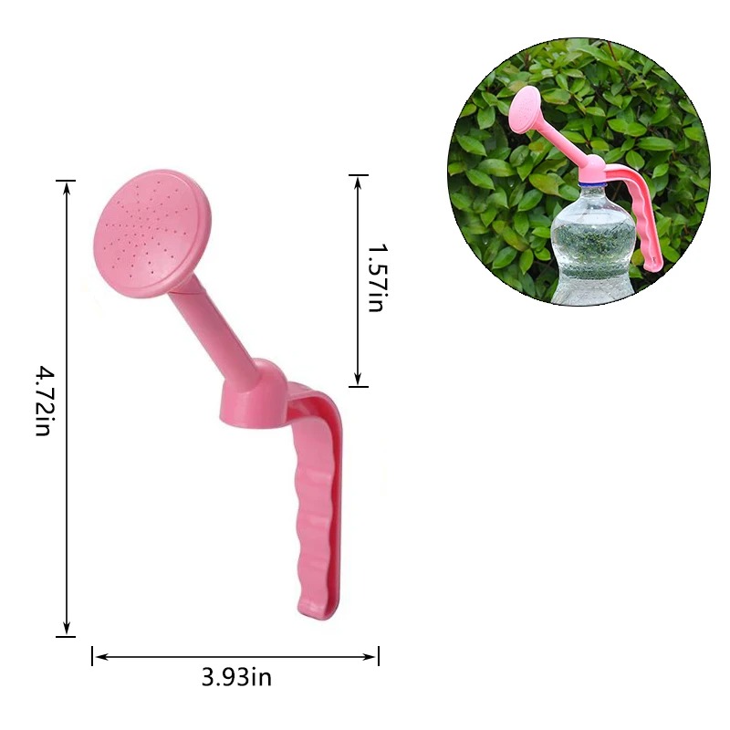 Regadera de mano para plantas de jardinería, botella rociadora de agua de doble propósito, regadera superior, regadera de ducha, riego de plántulas: YELLOW