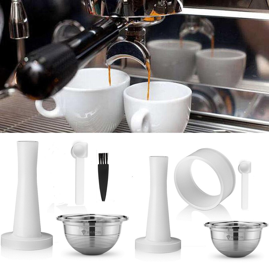 Refillable Coffee Pods Capsules For Nespresso Vertuo Dosing Ring Stainless steel