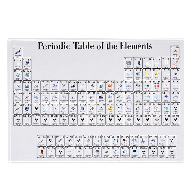 1Pc Acrylic Chemical s Desk Display Periodic Table Decor s Framed for Students Teachers Art Craft