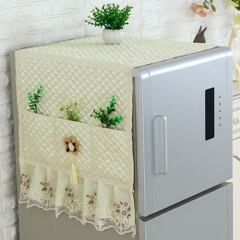 High End Refrigerator Covers Home Decoration Luxury Fridge Cover Refrigerator Dustproof Covers: C4-doubleopen-70x175