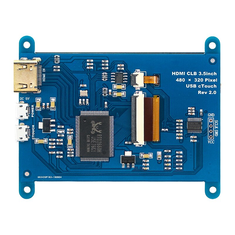 Raspberry Pi 3.5 inch Capacitive Touch Screen 480*320 HDMI Display LCD for Raspberry Pi 4 3 4B 3B 3 B+