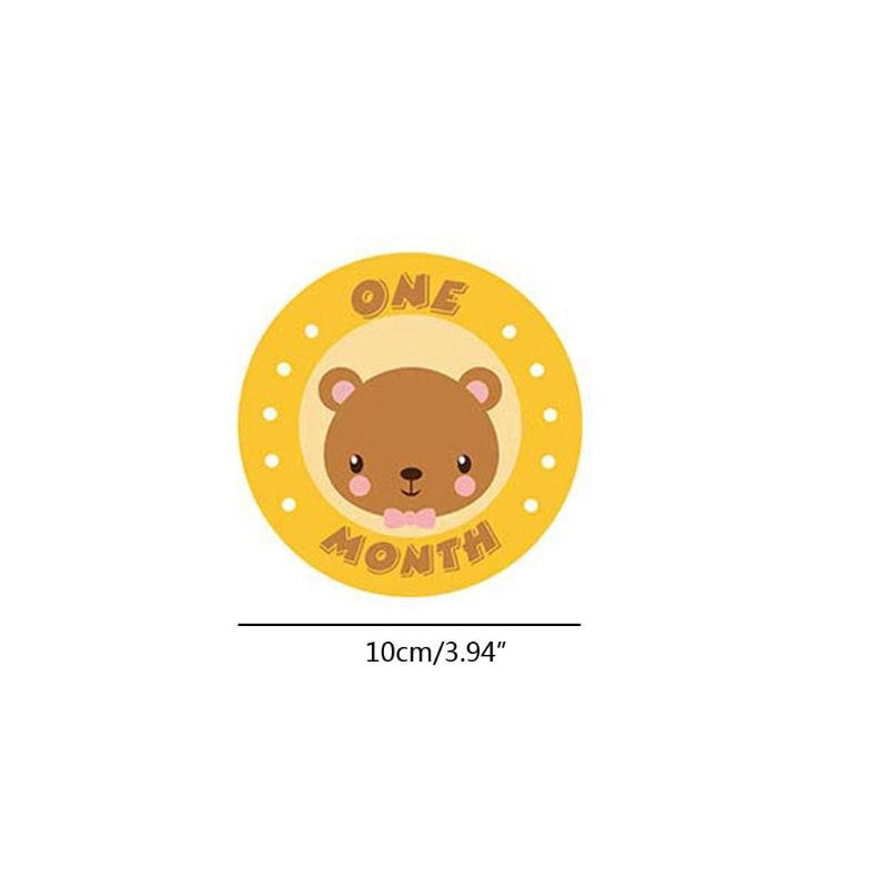 Baby Monthly Stickers,Baby First Year Month Age Growth Milestones Sticker Unisex GXMB