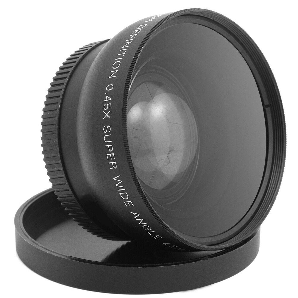 55mm 0.45X Wide Angle Lens Home Accessories Fish Eye Attachment Macro Clear Studio Screen Subject Scenery For Nikon D70 D3200