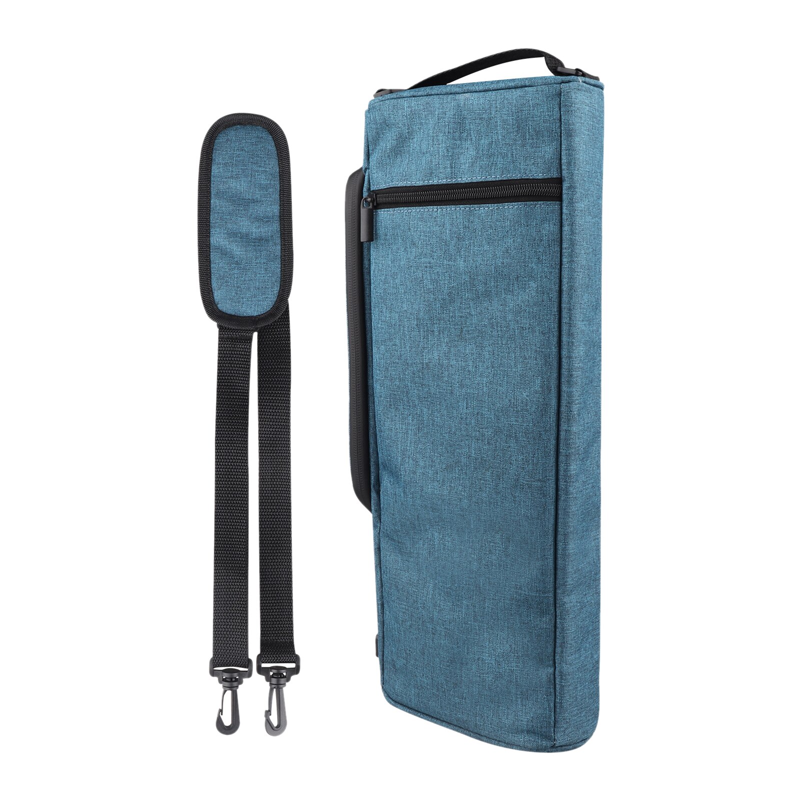 Männer Frauen Einzelnen Schulter Wein Kühltasche Oxford Tuch Isolierten Handtasche Dünne Wasserdichte Tragbare Reise Party Flache Hause: Blau