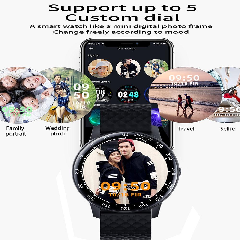 H30 Smart Horloge Mannen Vrouwen Diy Watchface Full Touch Fitness Tracker Hartslag Bloeddruk Smart Klok IP68 Waterdicht Horloge