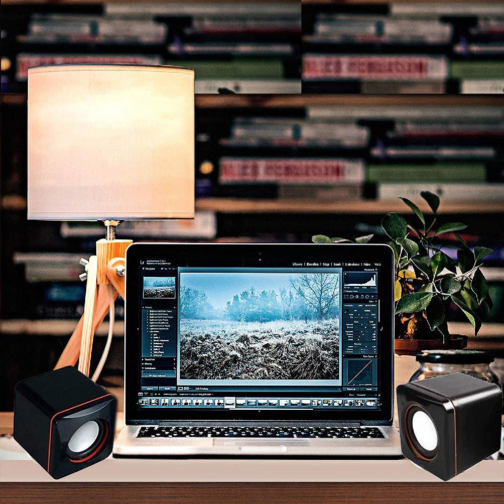 HobbyLane Portable Computer Speakers USB Powered Desktop Mini Speaker Bass Sound Music Player System Wired Small Speaker d29