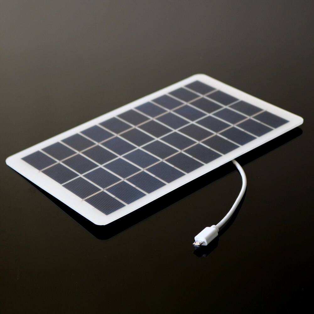2W 4W 5W 7.5W Solar Panel 5V Outdoor Sun Power Solar Cells Charger USB Micro Female Male Output Devices Portable Solar Panels