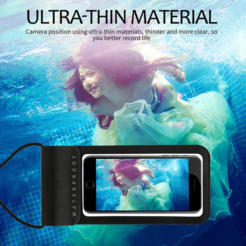 Real Waterdichte Tas Voor Iphone 11 Pro Max Xs X Xr 7 8 6 Plus Se Unde Water Proof telefoon Geval Voor Samsung S20 A71 A51 Cover