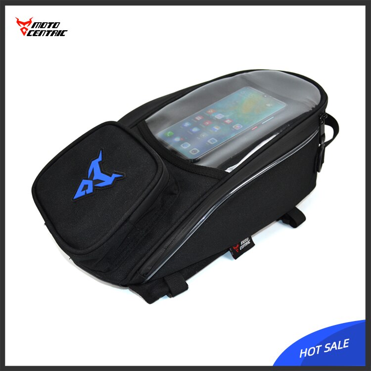 MOTOCENTRIC Motorbike Tank Bag Waterpoof Large Capacity Motorcycle Oil Fuel Pack Riding GPS/Phone Navigation Oil Tank Bag: MC-0109-Blue