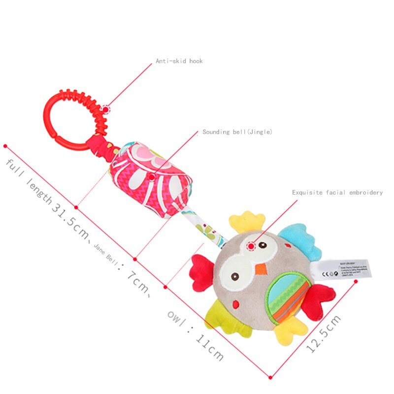 Rattle Toys For Baby Cute Puppy Bee Stroller Toy Rattles Mobile Baby Trolley 0-12 Months Infant Bed Hanging Baby Rattle