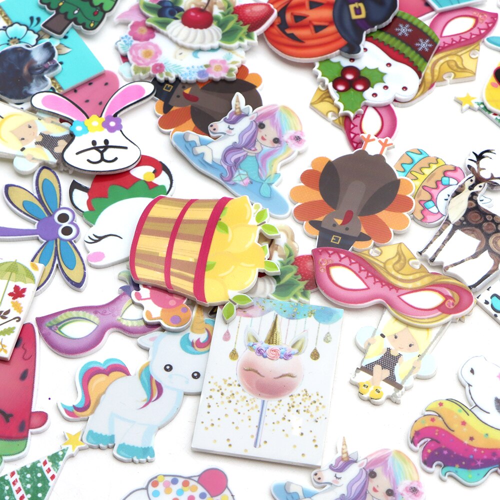 20 Stks/set Willekeurige Platte Achterkant Vlakke Hars Handgemaakte Materiaal Decoratie Ambachten Diy Accessoires, 1Yc11232