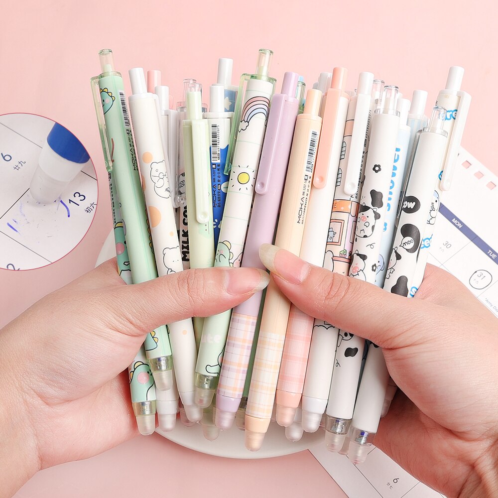 Erasable Gel Pen Animal Writing Supplies Stationery Office Accessories School Office Mechanical Erasable Ink Pens Back To School