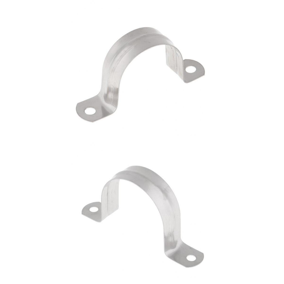 2x Stainless Steel Saddle Clip Clamp Stormwater Downpipe 40/50mm