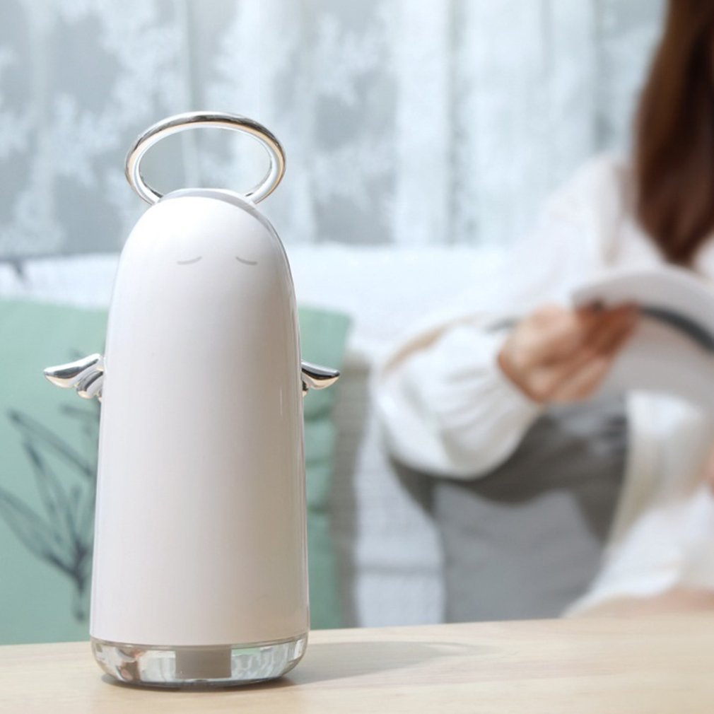 Portable little angel USB Mini Humidifier Home Office Mute Colorful Atomizer developed atomizing tablets