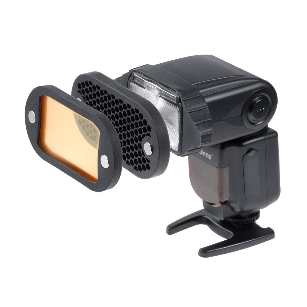 Juego de accesorios de Flash magnético Selens, filtros de 7 colores, rejillas panal, esféricas de rebote, empuñadura Snoot, modificador de iluminación para Speedlite