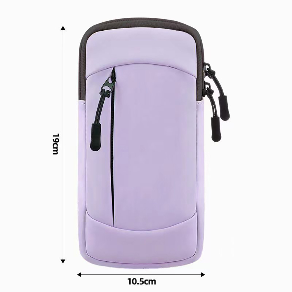 Brazalete para correr, funda para teléfono, brazalete deportivo Universal, bolsa para brazo, soporte para teléfono, muñequera impermeable para móvil: Color púrpura