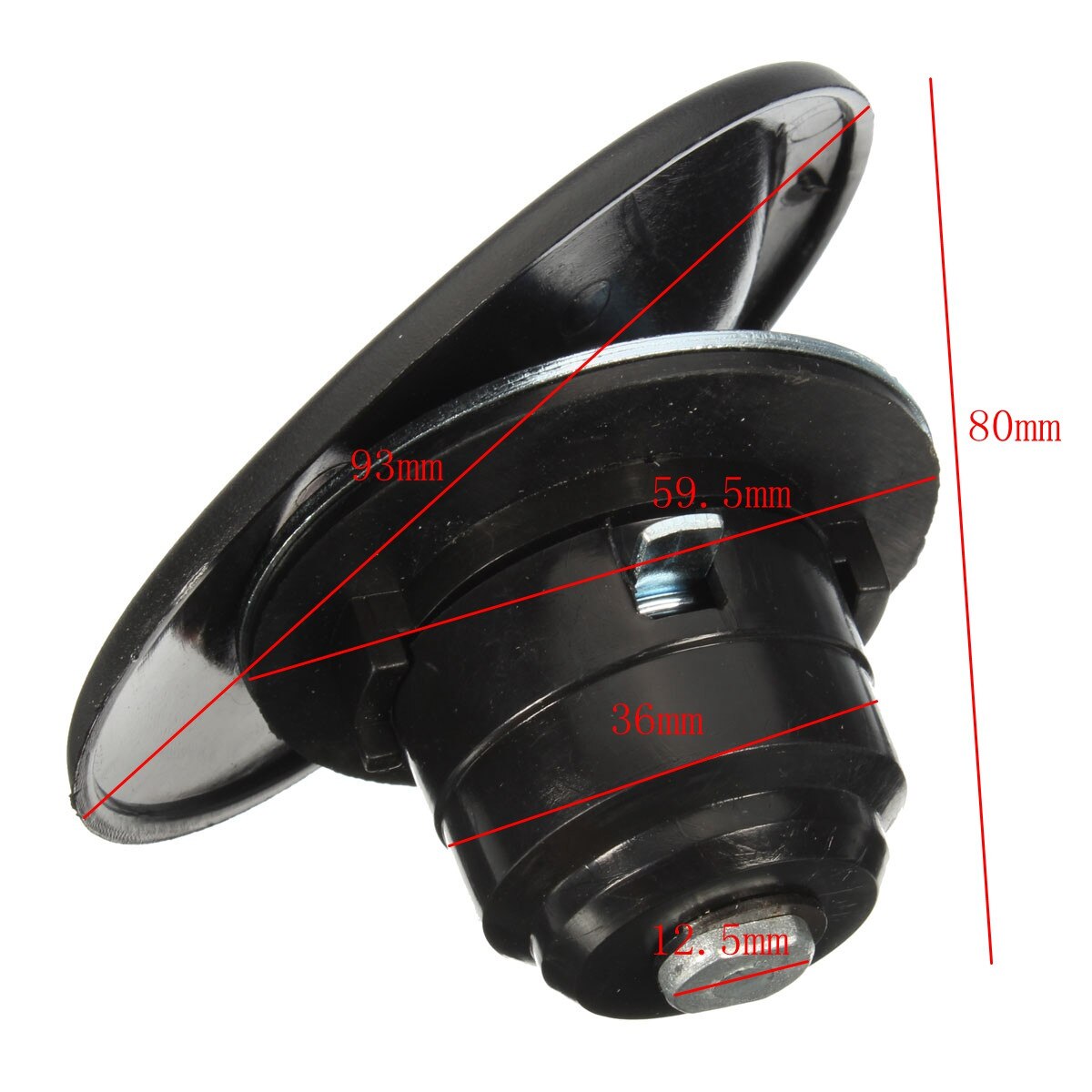 Locking Fuel Petrol Cap Come with Two Keys Tank Cover For Ford Transit MK5 1994 1995 1996 1997 1998 1999 2000 Black 3966745