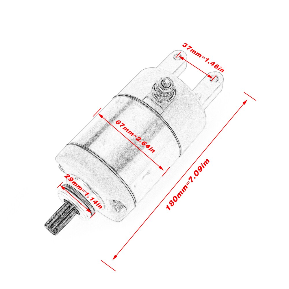 Starter Motor for Linhai Bighorn 260 400 ATV Starter Motor for Linhai Bighorn 300 UTV Starter Motor for Linhai Big Daddy 260 ATV