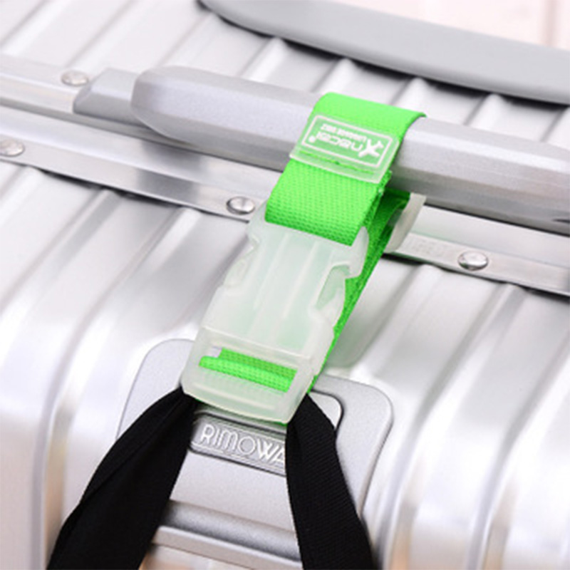 Justerbare nylon bagageremme bagage tilbehør hængende spænderemme kuffert taske stropper farverigt binde ned bælte til bagage