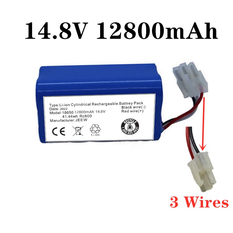 Battery for ICLEBO ARTE YCR-M05 POP YCR-M05-P Smart YCR-M04-1 Smart YCR-M05-10 YCR-M05-30 YCR-M05-50 Li-Ion 14.8V 12800mAh