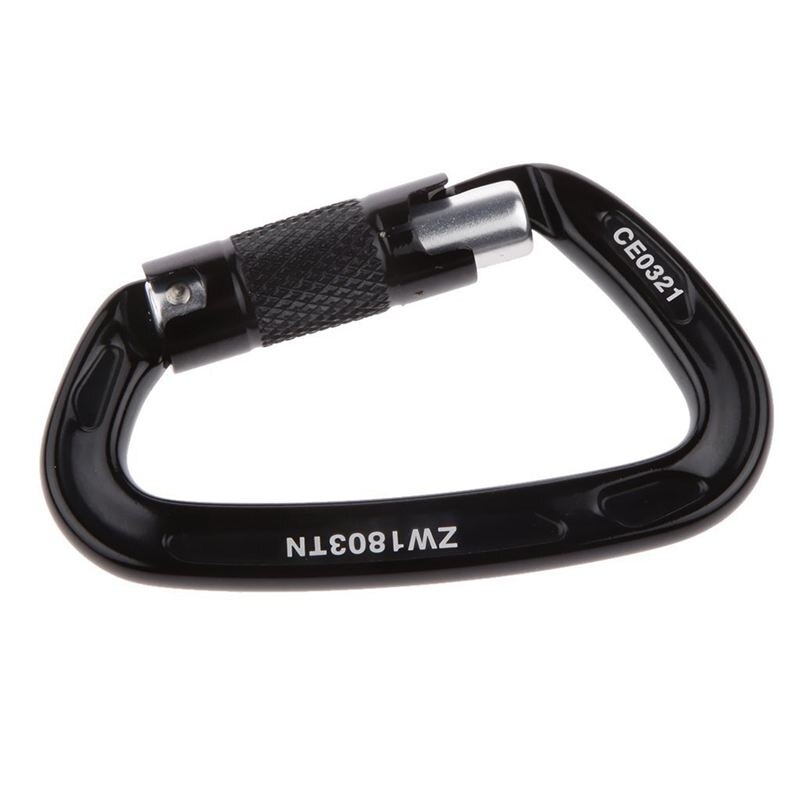24KN D-Ring Climbing Equipment - Snap Hook, Carabiner Snap Hook for Mountaineering Climbing - Maximum Load 2400KG