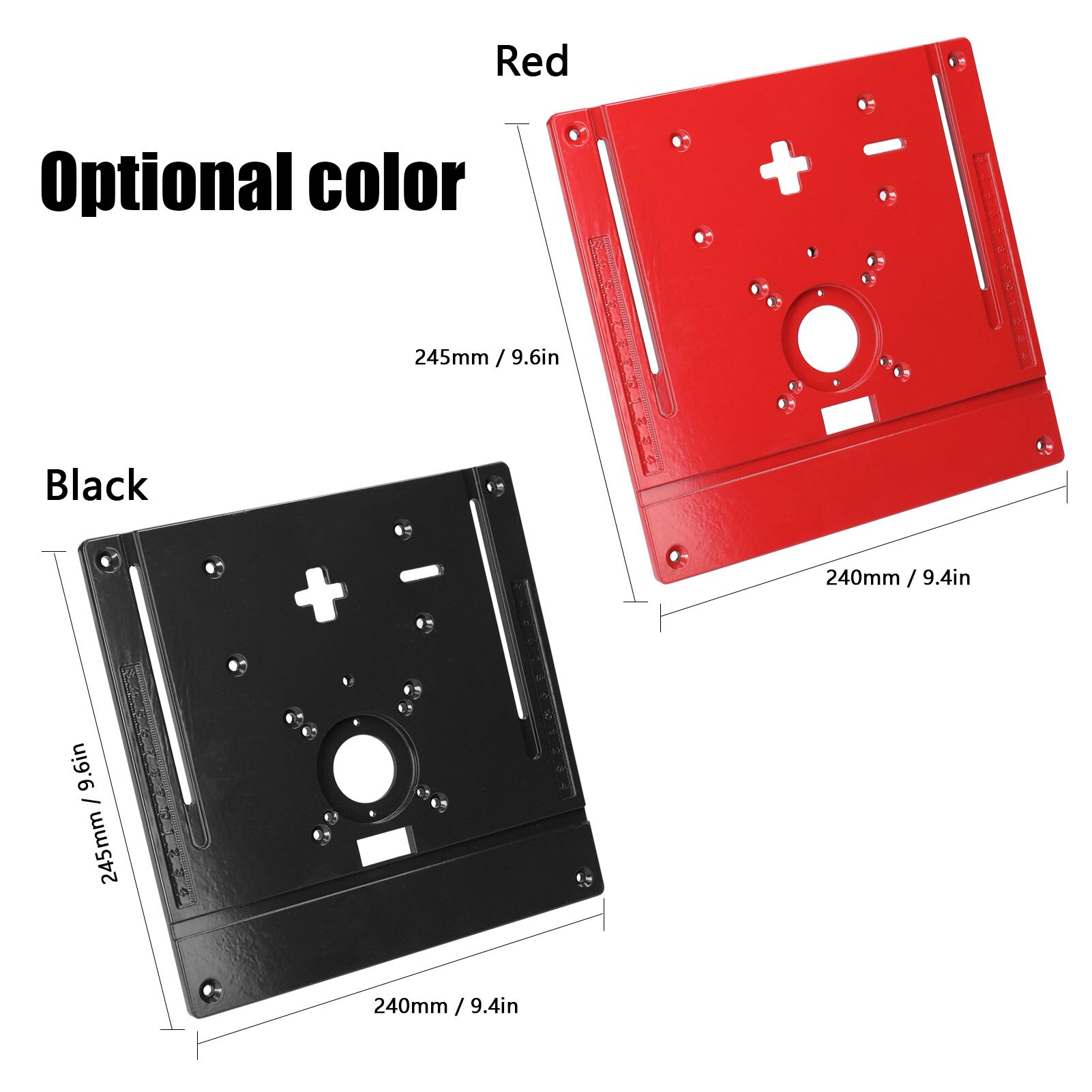 Router Table Insert Plate Electric Trimming Machine Jig Saw Flip Board Engraving Auxiliary Tool for Woodworking Work Benches