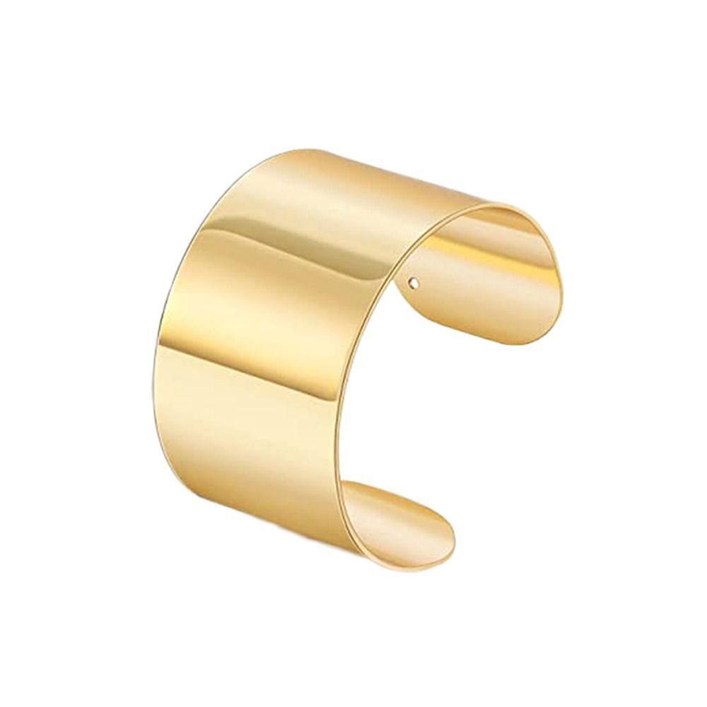 Chunky Heavy Wide Metal Bracelets For Women Open Cuff Exaggerated Cuff Bangles Trend Charm Arm Jewelry bijoux