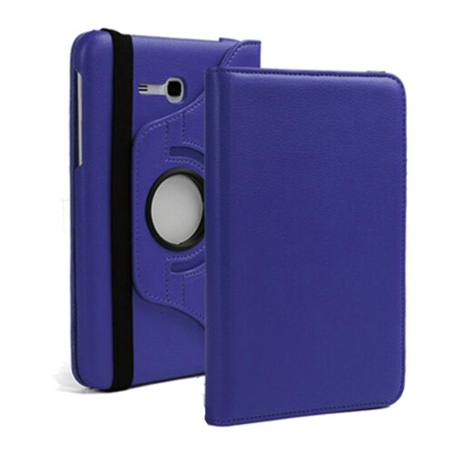 360 Degree Rotating Case For Samsung Galaxy Tab 3 Lite 7.0 Cover For Samsung Tab SM-T110 SM-T111 SM-T113 SM-T116 Tablet Case: dark blue