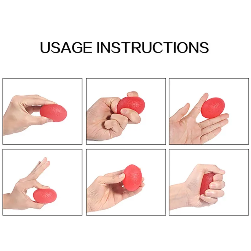 Siliconen Ei Grijper Bal Fitness Hand Expander Versterker Power Grip Bal Onderarm Pols Vinger Sporter Trainer Decomprimeren