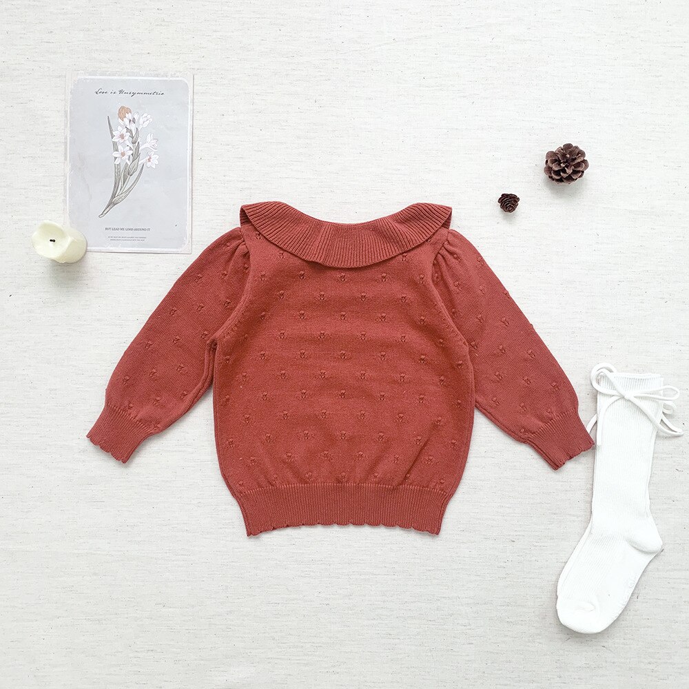 Süße Blütenblatt Kragen Baby Mädchen betroffen Baumwolle zur Seite fahren zur Seite fahren Herbst Kleinkind freundlicher Langarm Reinen Unterseite Shirt freundlicher Kleidung