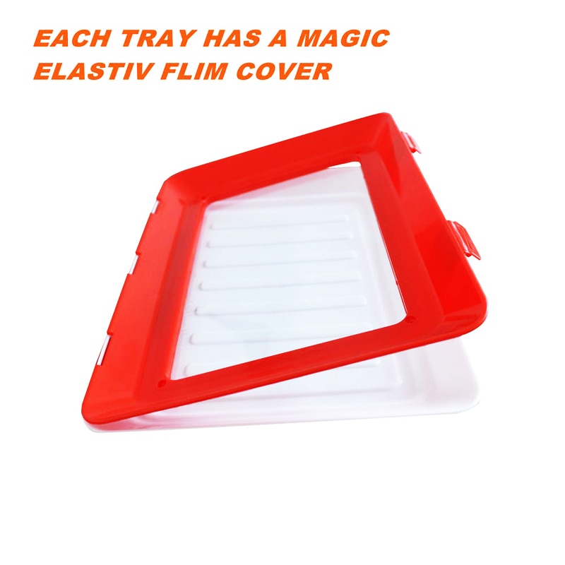 Fruit and Vegetable Tools Food Plastic Preservation Tray Storage Container Kitchen Tools