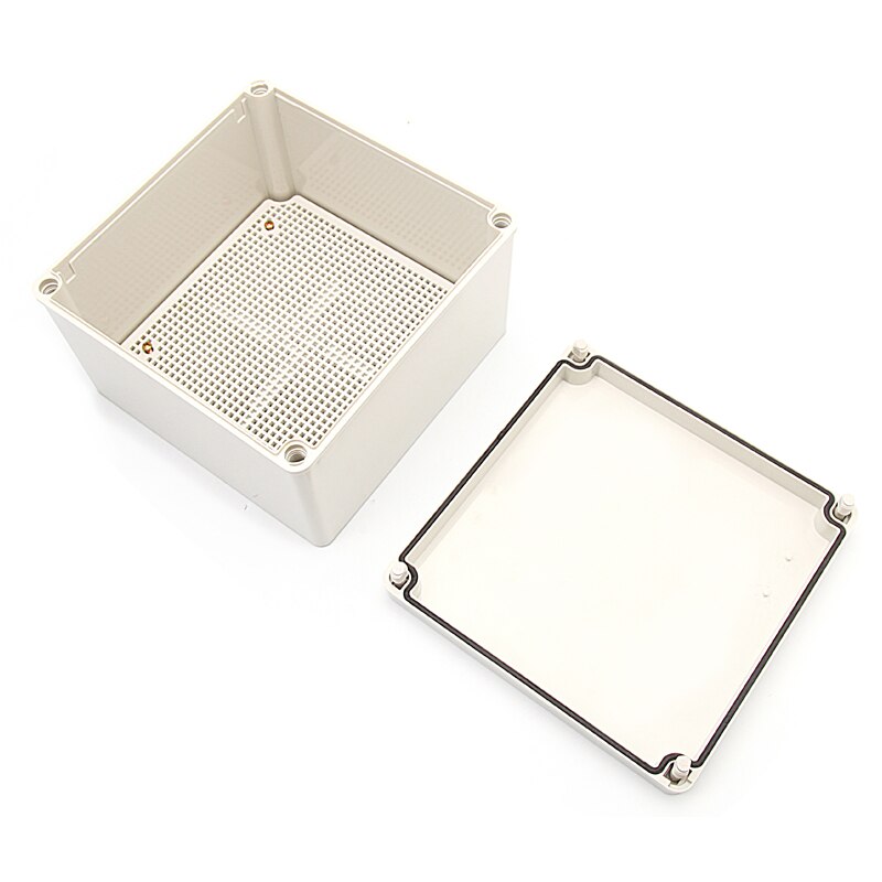 IP67 Waterdichte Plastic Abs Behuizing Voor Elektronica Met Montage Board Elektrische Transparante Cover Behuizing Junction Box Case: 200x200x130mm grey