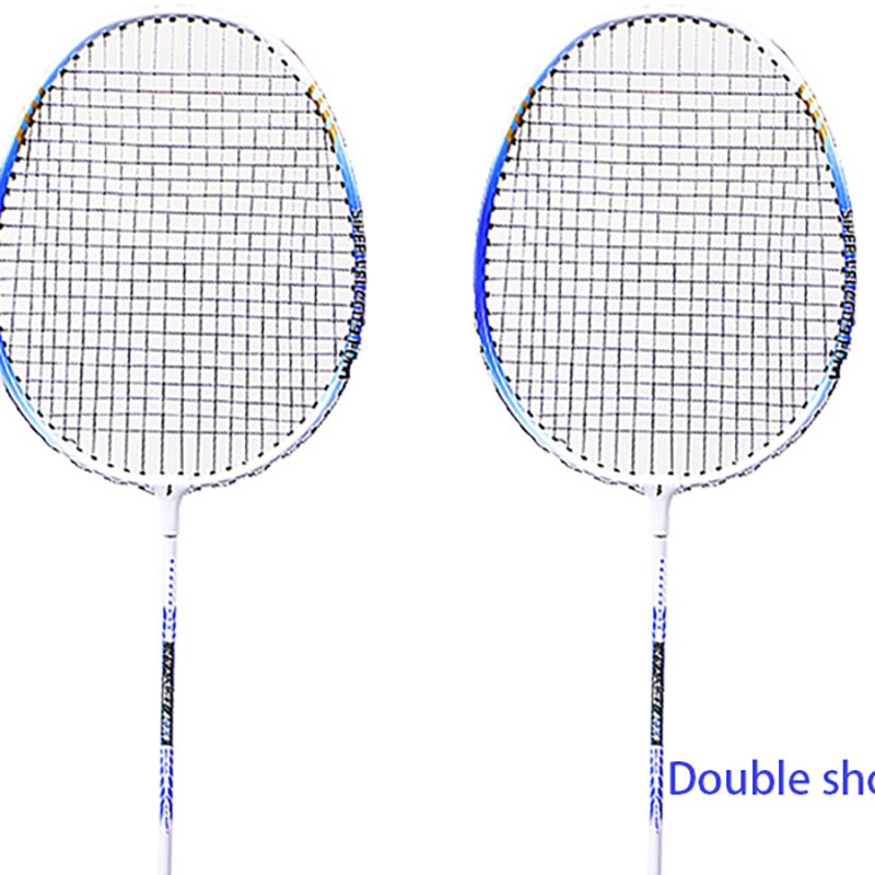 718a Aluminum Alloy Badminton Racket Baking Paint For Metal Two-Color Two-Piece Training Badminton Racket Set