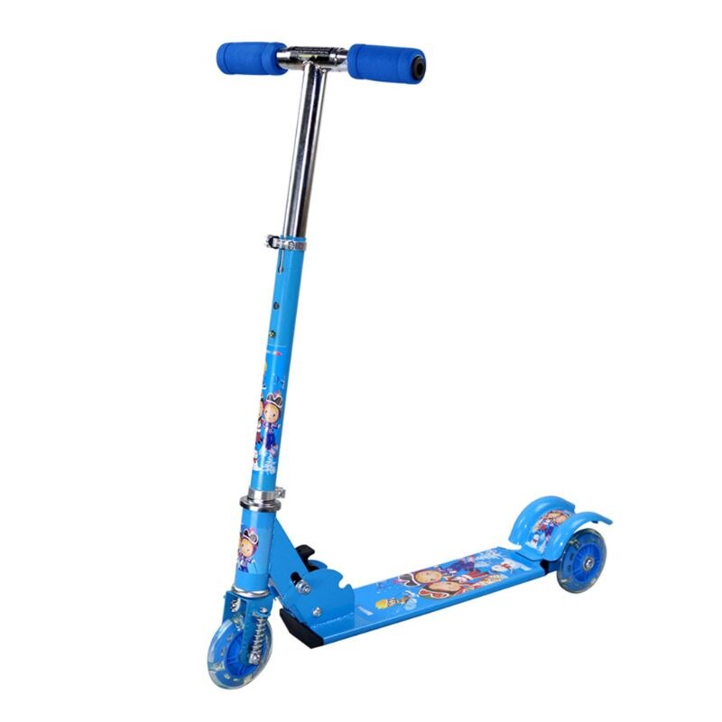 Shop. Child Scooter with Flashing Wheels Adjustable Height Folding Outdoor Skateboard